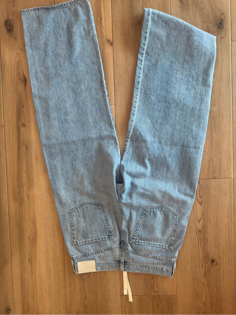 Citizens Of Humanity Light Blue Boyfriend Jeans with Drawstring - Picture 3 of 4